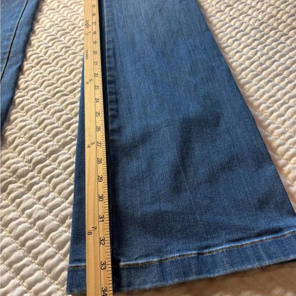 Spanx Blue Flare‎ Jeans Women's XL High Rise Pull-On